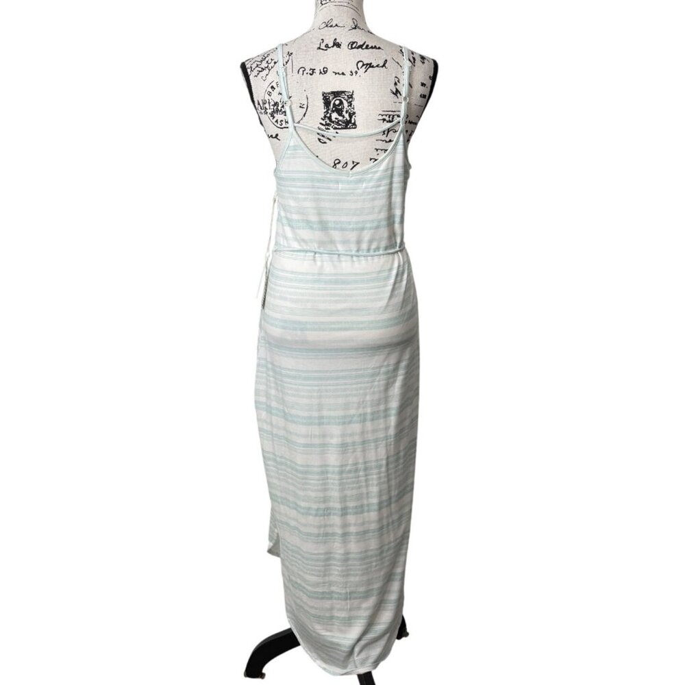 Carve Designs Vikki Tank Dress Soft Maxi Cloud Aqua Stripe Women Size S NEW - Picture 3 of 8